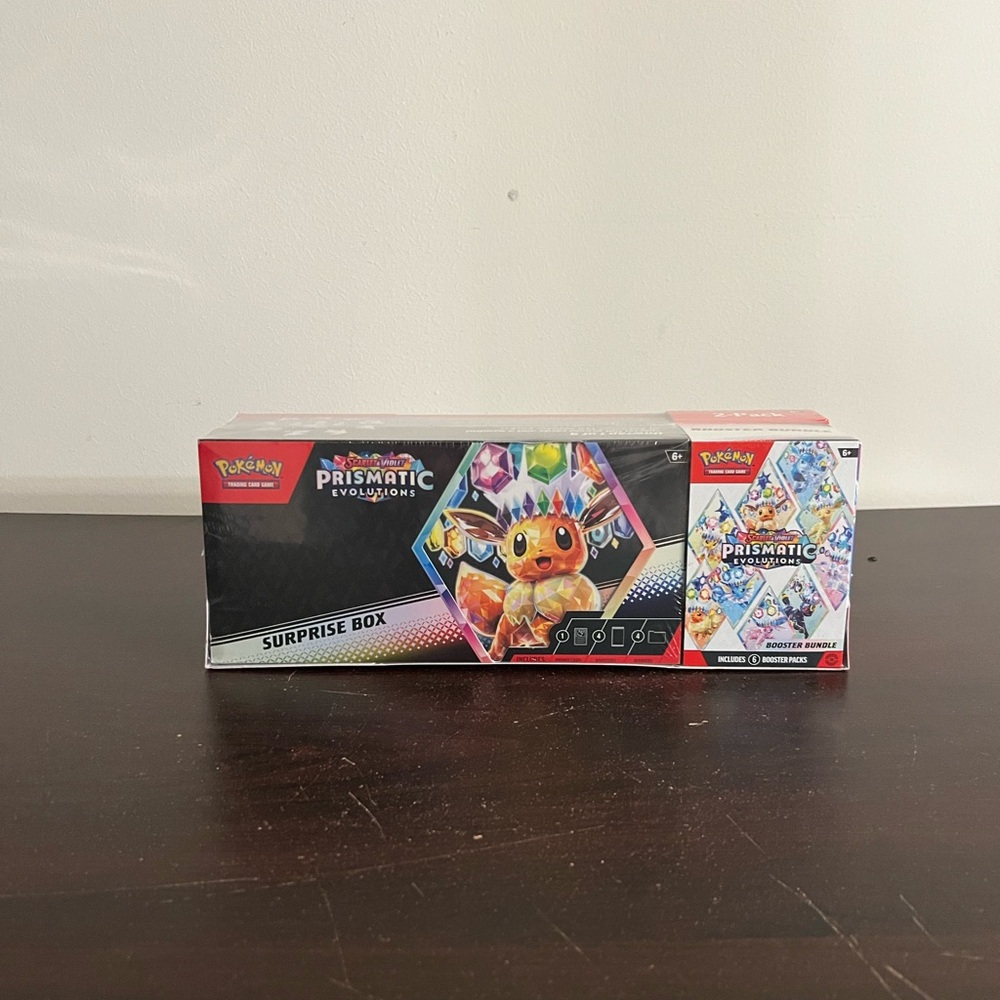 Sam’s Club Pokémon Prismatic Evolutions Surprise Box & Booster Bundle IN HAND